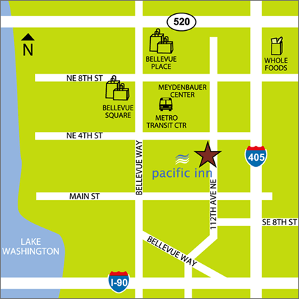 Map to Pacific Inn